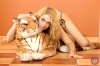  : Sexy hot amour babe gets wild with the tiger : sex scene #23