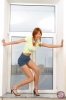  : Young redhead gets hot in the windowpane : sex scene #10