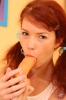  : Timid red-head takes dildo deep inside her cunt : sex scene #33