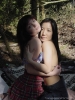 Keiko and Midori : Hot interracial lesbian play in the woods : sex scene #38