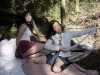 Keiko and Midori : Hot interracial lesbian play in the woods : sex scene #26