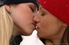 Maria and Jessica : Horny lesbian girlfriends play in the snow : sex scene #32