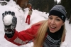 Maria and Jessica : Horny lesbian girlfriends play in the snow : sex scene #12